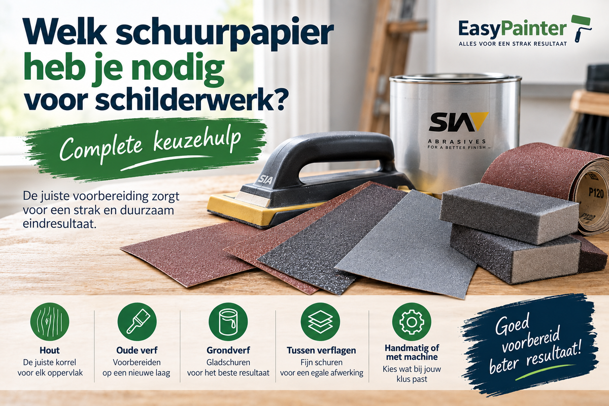 Welk schuurpapier heb je nodig voor schilderwerk?