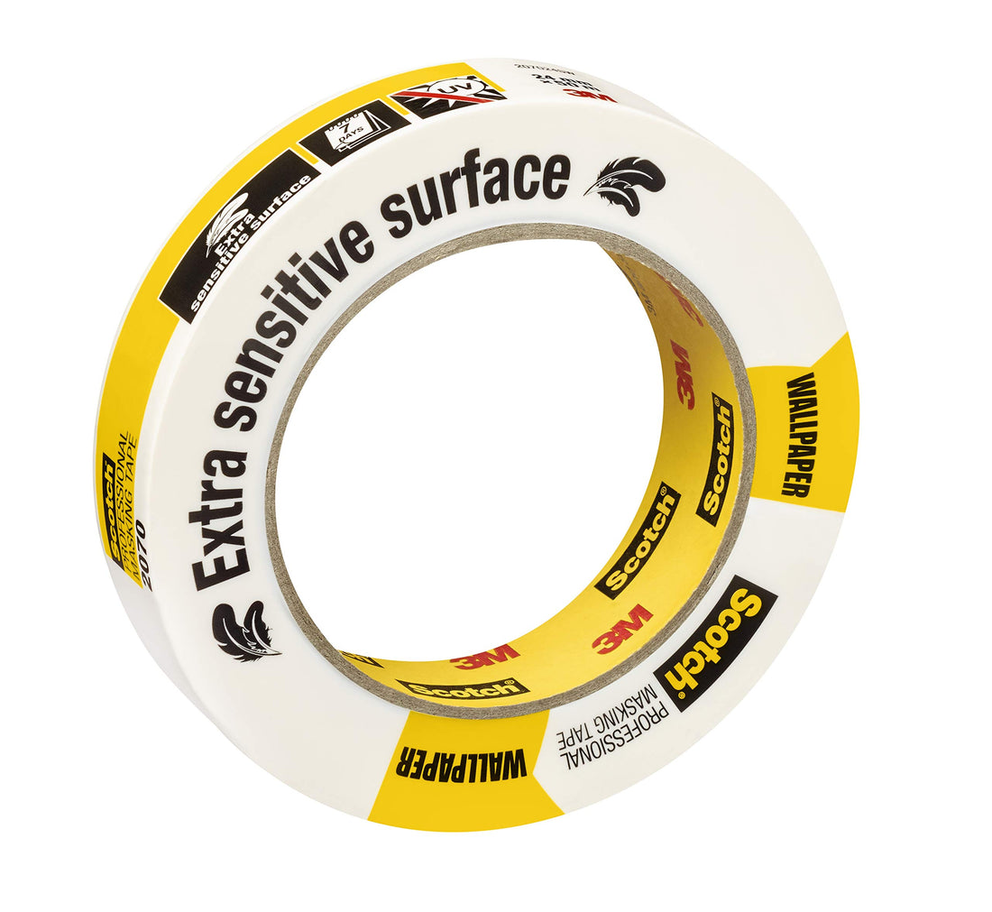 3M 2070 Maskeertape Extra Gevoelig Wit 24mmx50m