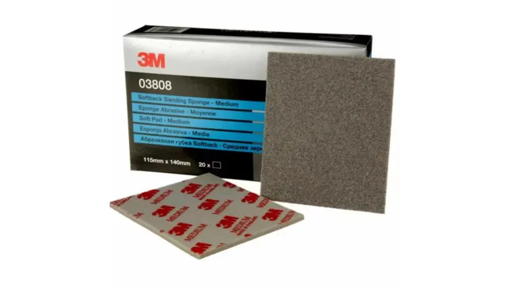 3M 3808 Softback Schuurspons 140X115mm Medium 20stuks