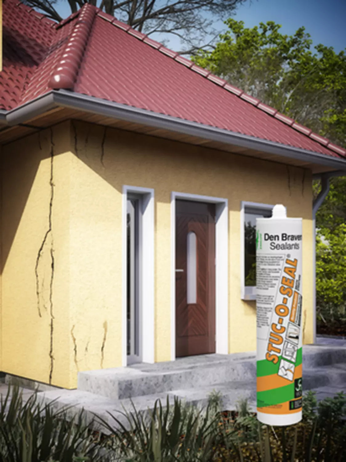 Den Braven Zwaluw Stuc-O-Seal Structuurkit Wit 310 ml